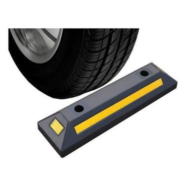 Imagem de Kit Limitador De Vaga Bate Roda Estacionamento 56cm Cor:Preto - ABM, P