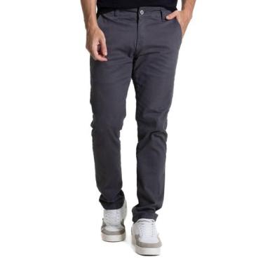 Imagem de Calça Sarja Sawary Slim - 282737 40, Cinza, 40
