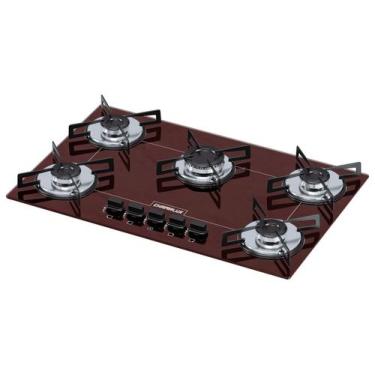 Imagem de Cooktop 5 bocas ultra chama marron chapa - Chamalux