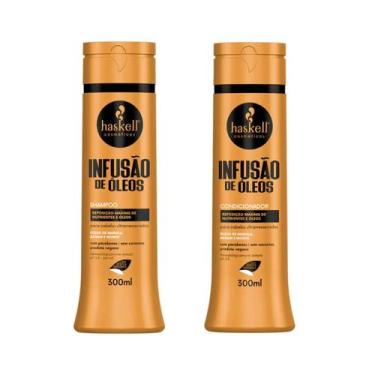 Imagem de Kit Shampoo e Condicionador 300ml Infusão de Óleos Haskell - Haskell C