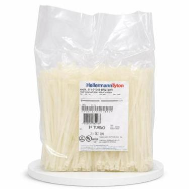 Imagem de 500 Unidades Abraçadeira Plástica T30R Natural 148 x 3,6mm HellermannT