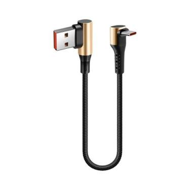 Imagem de Cabo USB Tipo C Curto De 15CM, 25CM, 50CM Para Carregamento Rápido De 