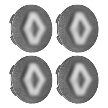 Imagem de Kit Calota Meio Roda Renault Sandero Logan Clio Grafite 55mm - DCAPS