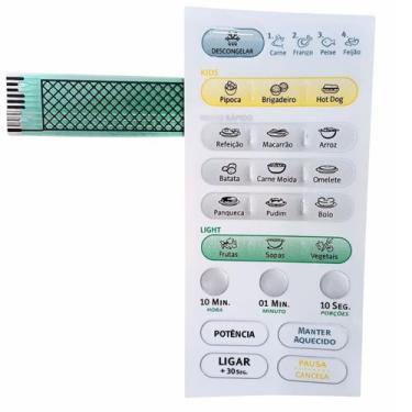 Imagem de Adesivo Membrana Teclado Forno Microondas Electrolux Me21s - Compatíve