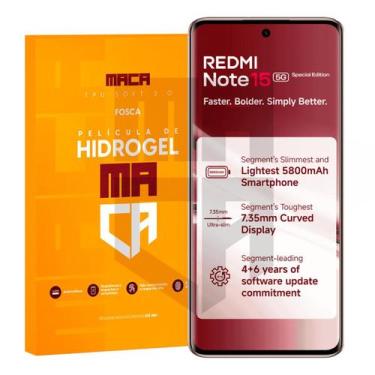 Imagem de Película Hidrogel Redmi Note 15 Se HD ou Fosca - MACA, Fosca