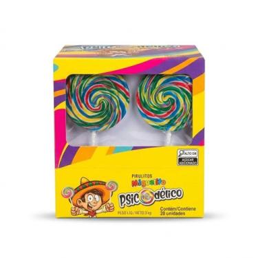 Imagem de Pirulito Grande Colorido Espiral 20 Unidades 3kg Festa Lembrancinha Re