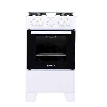Imagem de Fogão Atlas 4 Bocas Mesa De Inox Coliseum Plus Branco