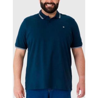 Imagem de Camisa Polo Malwee 1000087860 Masculina Plus Size Piquet Stretch T. G1