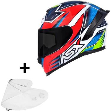 Imagem de Capacete Asx Eagle Racing Spoiler Esportivo Attacker Viseira, 60