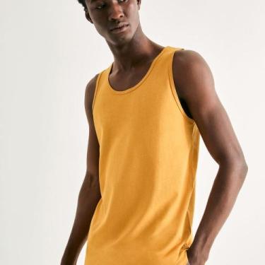 Imagem de Regata Original Hering Básica Slim Masculina 0199, Amarelo, G