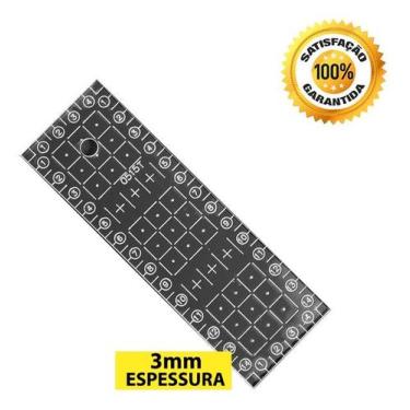 Imagem de Régua Corte 05x15cm 3mm Patchwork Cartonagem Scrapbook. - LAPIDARE