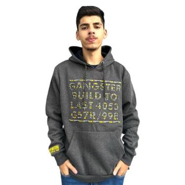 Imagem de Blusa De Frio Moletom Masculina Casaco Canguru Nova Coleção - Gangster