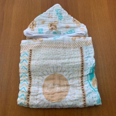 Imagem de Toalha soft bebê menino 85x85 cm - Minasrey, Baby Ursinho