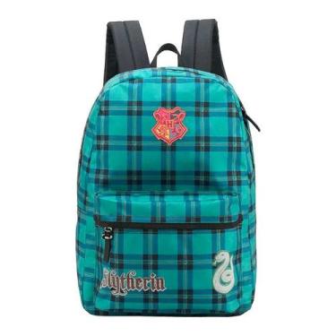 Imagem de Mochila Juvenil Harry Potter Verde Luxcel - Ideal para Escola e Aventu