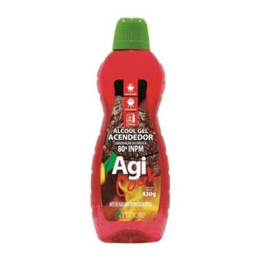 Imagem de Álcool em Gel AgiCook 430g Acendedor Churrasqueira Lareira Réchaud Fon
