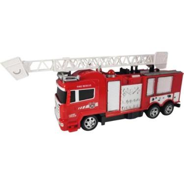 Imagem de Carrinho Controle Remoto TRUCK Bombeiro 4FUNC C/LUZ - Samba TOYS