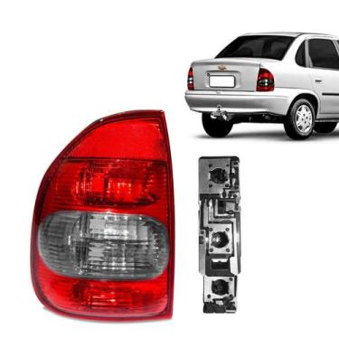 Imagem de Lanterna Traseira Corsa Sedan Classic 2000 à 2010 + Soquete - Mikron, 