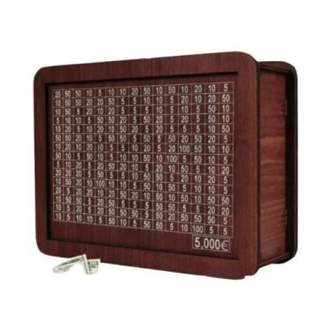 Imagem de Cofrinho De Madeira Natural Para Crianças E Adultos, Feito À Mão, Deco