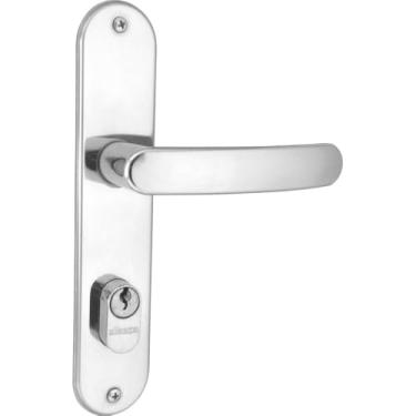 Imagem de fechadura entrada inox premium 40mm inox polido alianca