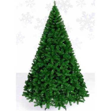 Imagem de Árvore De Natal Dinamarquês Gigante Cor Verde Modelo Luxo 2,40 Metros 