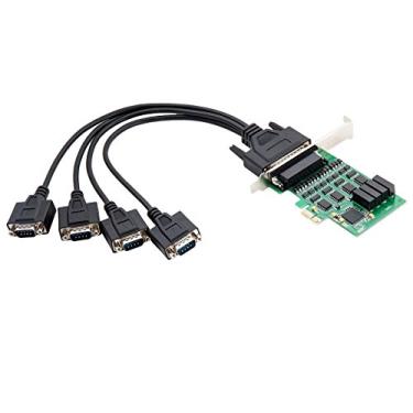 Imagem de IO Crest Placa controladora RS-232 Serial PCIe 2.0 X1 de 4 portas SI-PEX15042