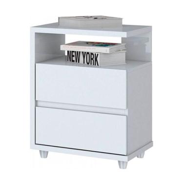 Imagem de Mesa De Cabeceira Campeche Henn D07-10 Branco