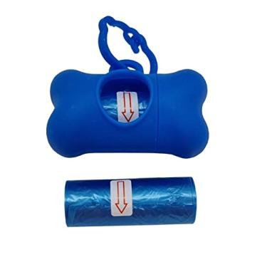 Imagem de Porta Saquinho Com Refil Para Coletar Fezes De Cachorro (Azul)