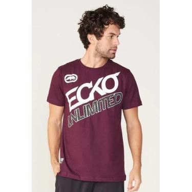 Imagem de Camiseta Masculina Ecko Estampada Vinho
