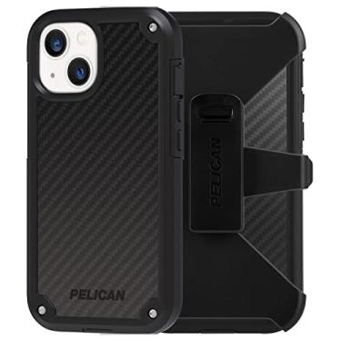 Imagem de Pelican Série Shield - Capa para iPhone 13 - Proteção contra quedas de nível militar de 6,4 m, compatível com carregamento sem fio - com clipe de cinto e suporte para coldre - Capa resistente para