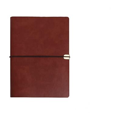Imagem de A5 Notebook Couro PU Multicolorido Pasta encadernada Agenda Planners Livro de Orçamento Escritório de Negócios Material Escolar Papelaria, G, 1 peça