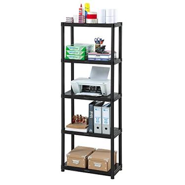 Imagem de Estante Modular Plástico 5 Prateleiras Pequena Preto Rimax