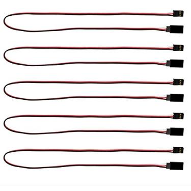 Imagem de Apex RC Products Futaba Style 18" / 450 mm Servo Extensão - Pacote com 5 #1017