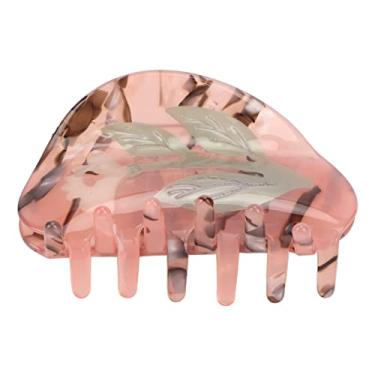 Imagem de Grampos De Cabelo Antiderrapantes, Grampo De Cabelo De Girassol Com Borda De Acetato Para Maquiagem De Aniversário, Folha Para Mulheres, Garra De Presilhas Para Meninas, Cabelos Grossos E Finos