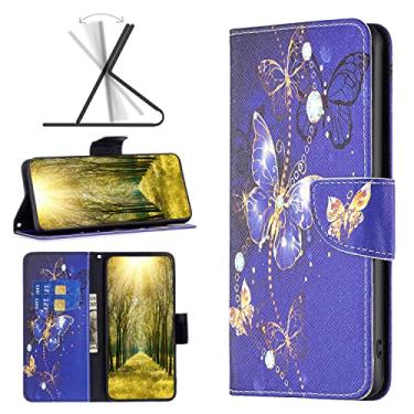 Imagem de Capas de telefone estampadas de luxo Samsung Galaxy A54 5G capa de couro bonito slots para cartão de visita clipe de carteira à prova de choque capa de telefone Samsung A54 5G capas (4, Samsung A54 5G)