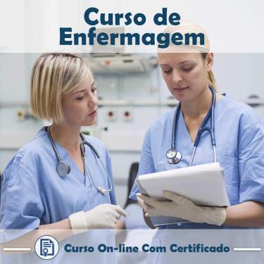 Imagem de Curso online em videoaula de Enfermagem com Certificado + 2 brindes