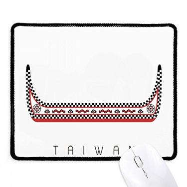 Imagem de Tapete de borracha para jogos Taiwan Travel Dragon Boat China Mousepad com borda costurada