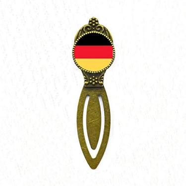 Imagem de Marcador de página retrô com a bandeira nacional da Alemanha