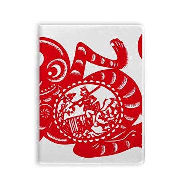 Imagem de Caderno de arte de macaco do zodíaco chinês Papercut Diário capa macia