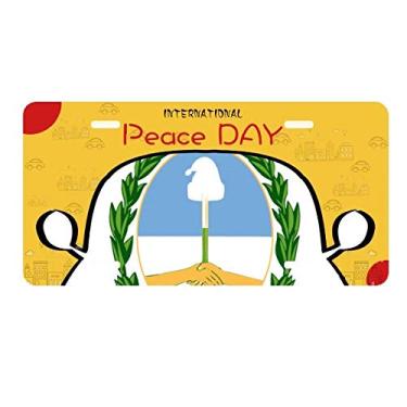 Imagem de DIYthinker Placa de carro com emblema nacional da Argentina Buenos Aires Decoração para o Dia da Paz