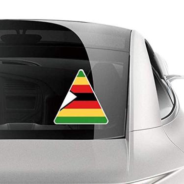 Imagem de DIYthinker Adesivo de carro Zimbabwe com bandeira nacional da África