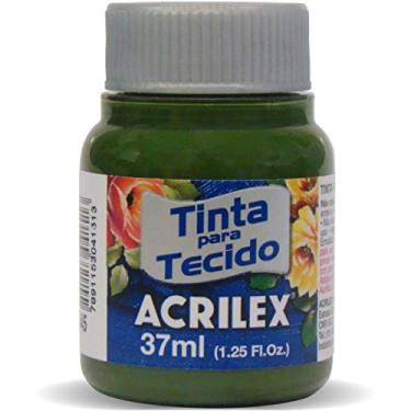 Imagem de Acrilex Fosca Tinta para Tecido, Verde (Oliva), 12 x 37 ml