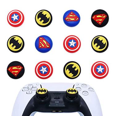 Imagem de Par capa de analógico para controle (Bat) PS5, PS4 Pro, PS3, Xbox 360, Xbox One, Slim X, Elite Switch Pro, Wii U Pro cap silicone cover (2 unidades)