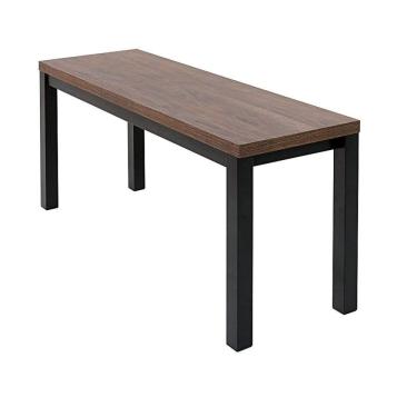 Imagem de Banco MDP/Aço 99cm Mega Preto/Amêndoa