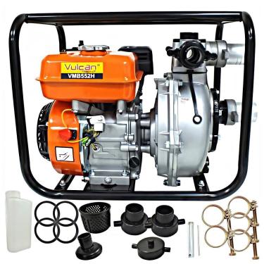 Imagem de Motobomba de Alta Pressão Autoescorvante Vulcan VMB552H 163CC á Gasolina Para Construção Civil e Abastecimentos