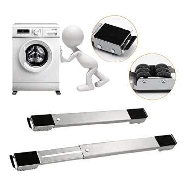 Imagem de Base Suporte com Rodinha Para Maquina de lavar Secadora Geladeira e Fogão