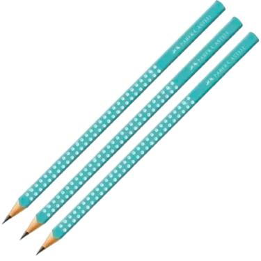 Imagem de Ecolápis Grafite Sparkle Faber-Castell Azul 3 Unidades