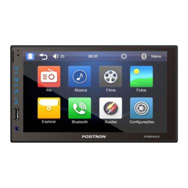 Imagem de Multimidia 2 Din 7 Polegadas Pósitron Sp8245lk Android Ios-