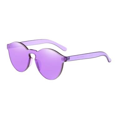 Imagem de HONMEET Óculos De Sol Para Mulheres Óculos Sem Aro Óculos Sem Armação Senhorita Oculos De Sol Personalidade