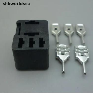 Imagem de Shhworldsea-Soquetes de relé automático para carro  suporte de relé automático  5 pinos  montagem