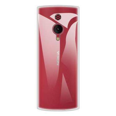 Imagem de Shantime Capa para Nokia 150 4G 2023, capa traseira de TPU macio à prova de choque, antiimpressões digitais, capa protetora de corpo inteiro para Nokia 150 4G 2023 (2,4 polegadas) (transparente)